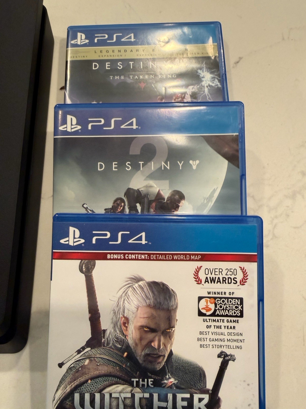 SONY PS4 PlayStation 4 1TB Bundle Games Cords Controllers Ear Piece.