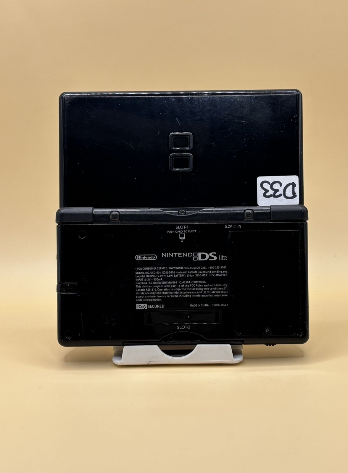 Nintendo DS Lite – Jet Black (D33) READ DESCRIPTION