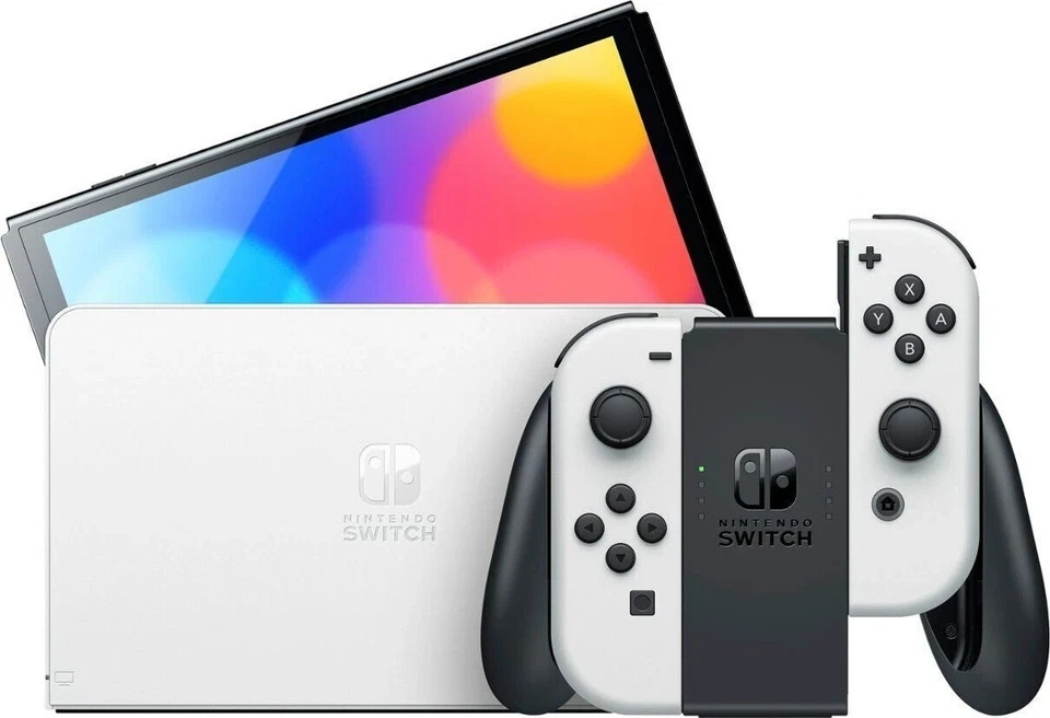 Nintendo Switch OLED Model 64GB -excellent with all OEM accessories In Box .