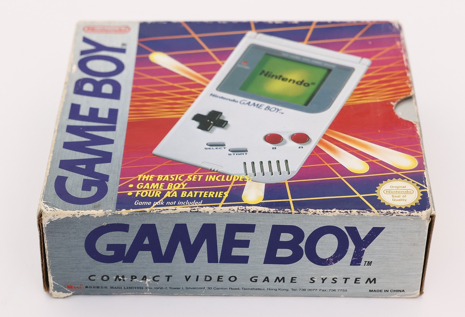 Original Nintendo Game Boy GB Hong Kong HK Mani Release DMG-01 1993 with Manual