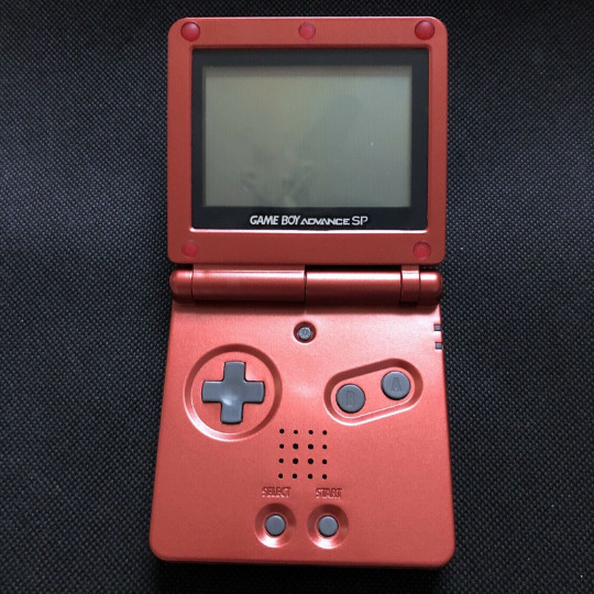 Nintendo Gameboy Advance SP Flame Red AGS-001 Refurbished + Charger