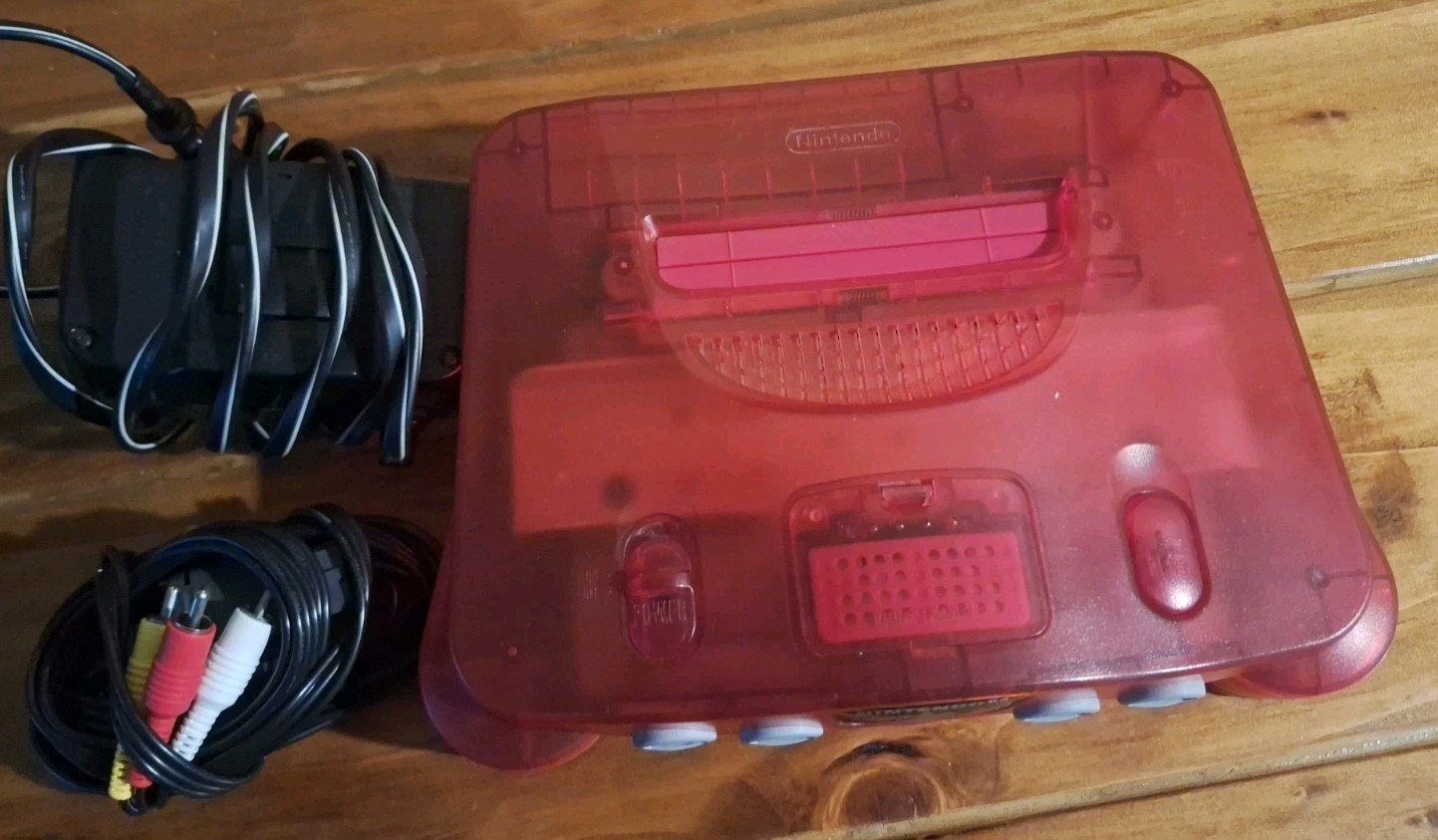 Funtastic Watermelon Red Nintendo 64 Console System W/ ExpansionPak Excellent