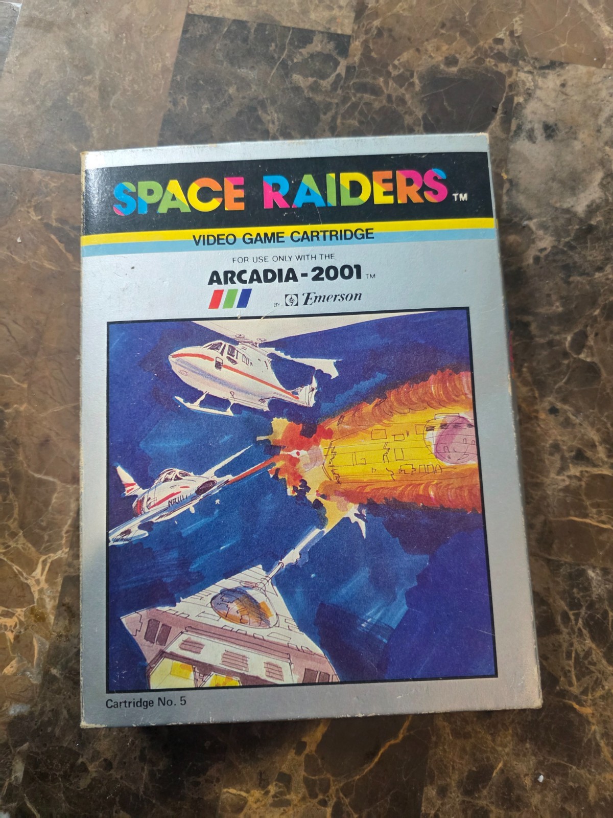 Emerson Arcadia 2001 Video Game Console + Space Raiders CIB + Original foam