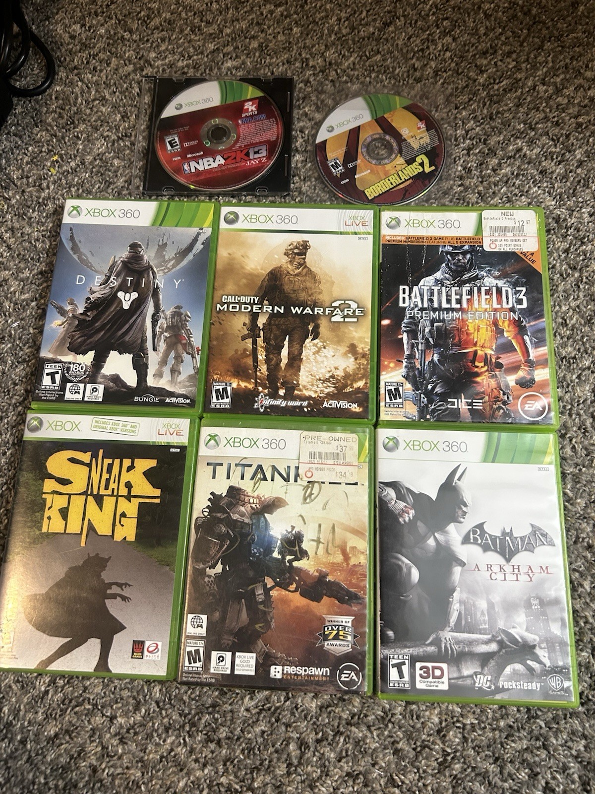 Xbox 360 S 250 GB console With 8 Games And 1 Controller Tested