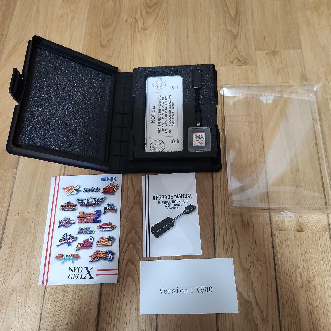 SNK NEO GEO X GOLD Limited Edition Console Complete Box Japan F/S
