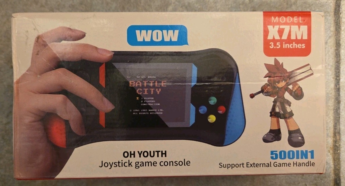 X7M Handheld Game Console With Joystick 500 In 1 Oh Youth Game Console