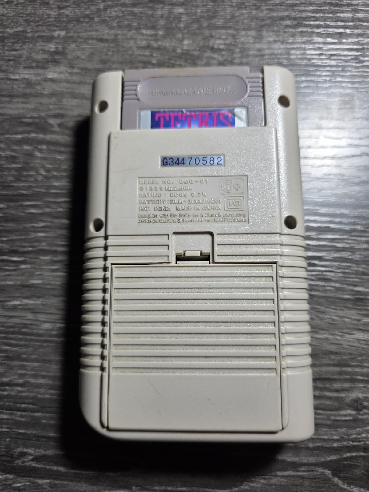 Original Nintendo Game Boy DMG-01 Gray Console System W/ Tetris TESTED (READ)