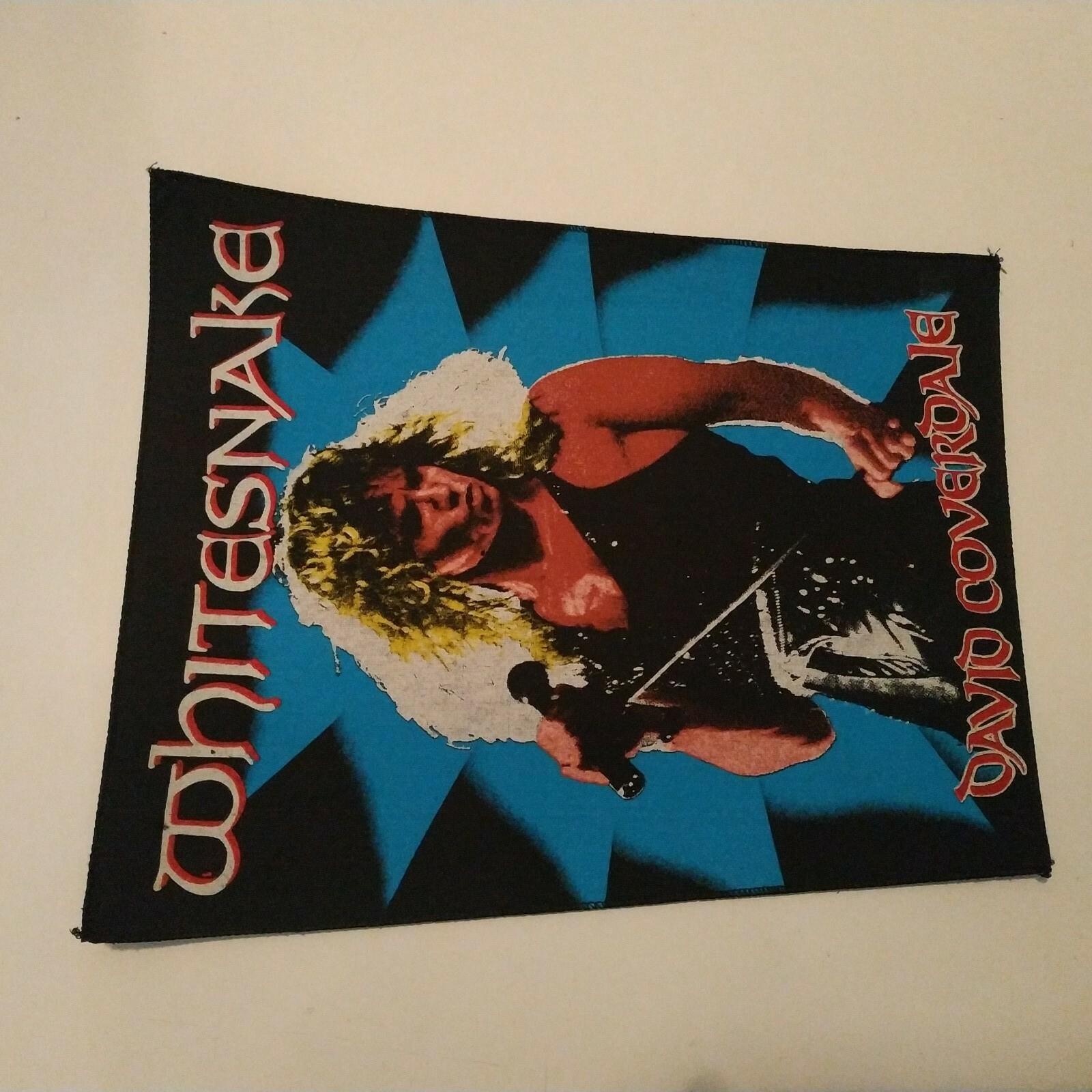 Vintage WHITESNAKE Unused 80s BACK PATCH David Coverdale Heavy Metal