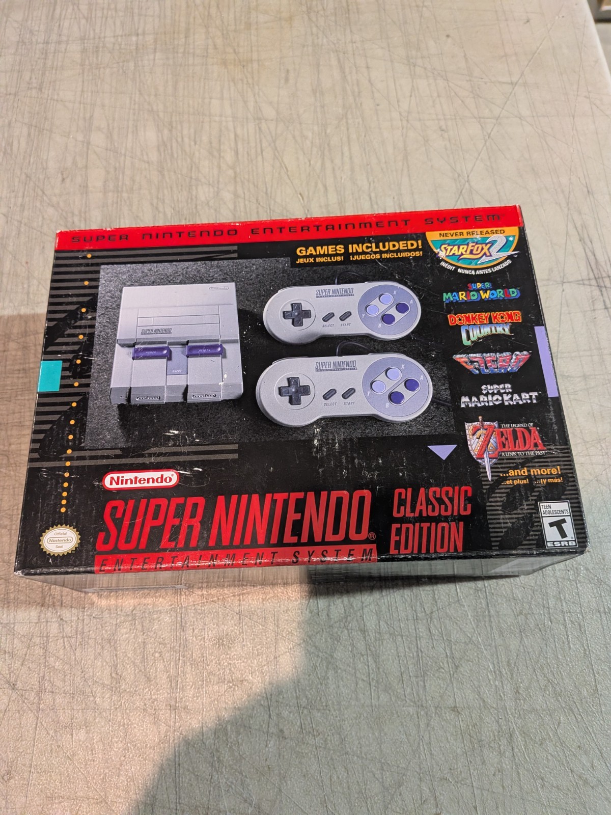 New! Nintendo Super NES Classic Edition SNES Console HDMI 720p NTSC Authentic!