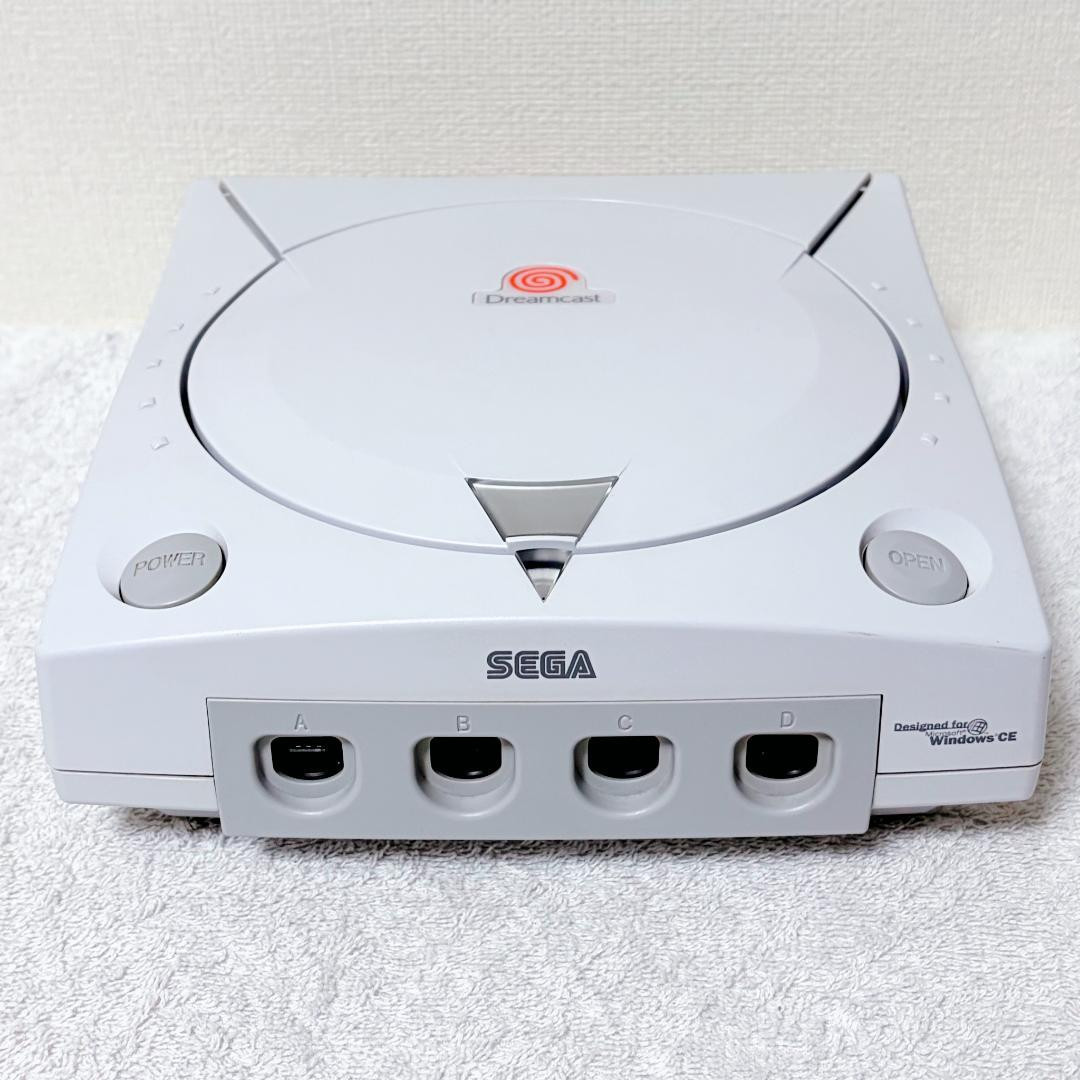 SEGA Dreamcast HKT-3000 White Console Controller Set Japan 100V Tested Working
