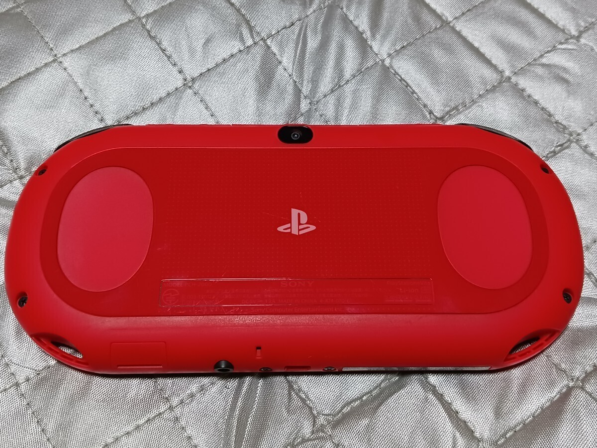 PlayStation PS Vita Sony Red Black PCH-2000 Slim Console Only
