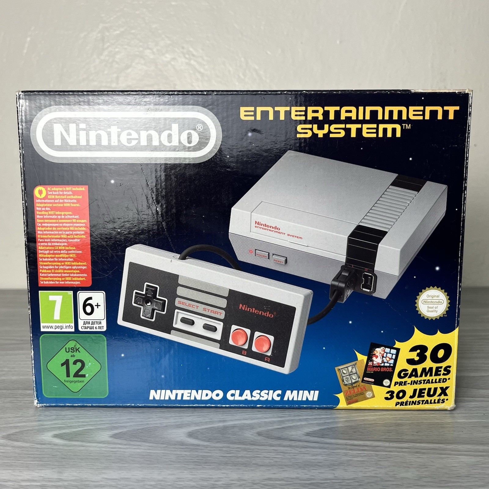 EU Nintendo NES Mini Classic Edition HDMI Console with 30 built-in Games Genuine