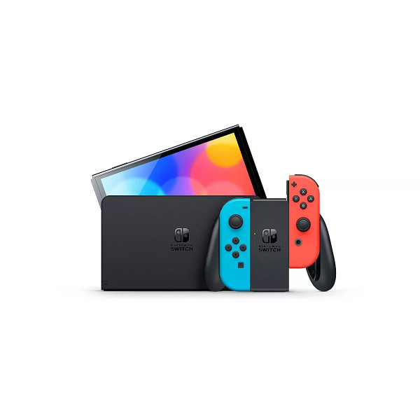 Nintendo HEGSKABAA Switch – OLED Model with Neon Red & Neon Blue Joy-Con