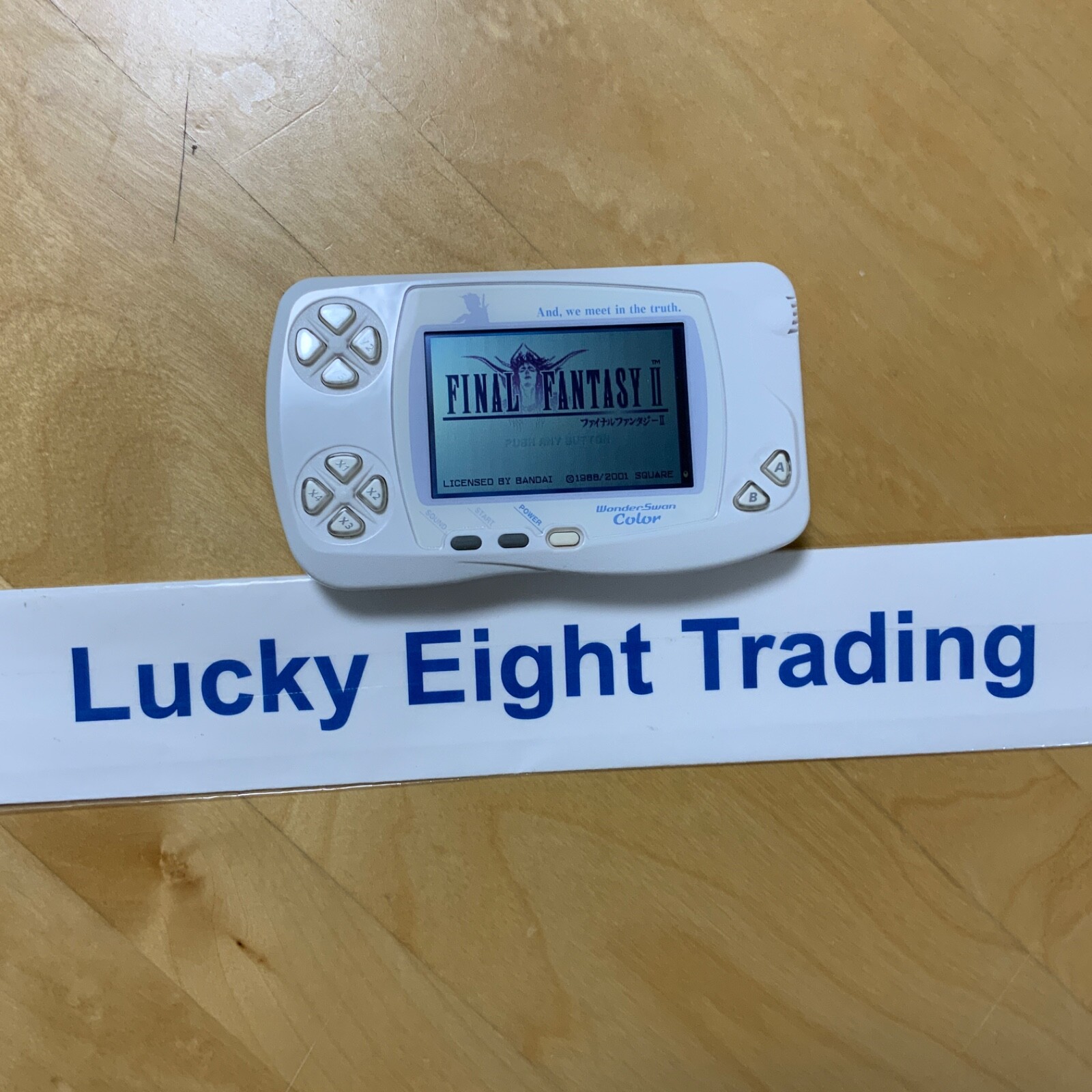 Bandai WonderSwan Color FINAL FANTASY II 2 Limited Pearl White Console Only [H]
