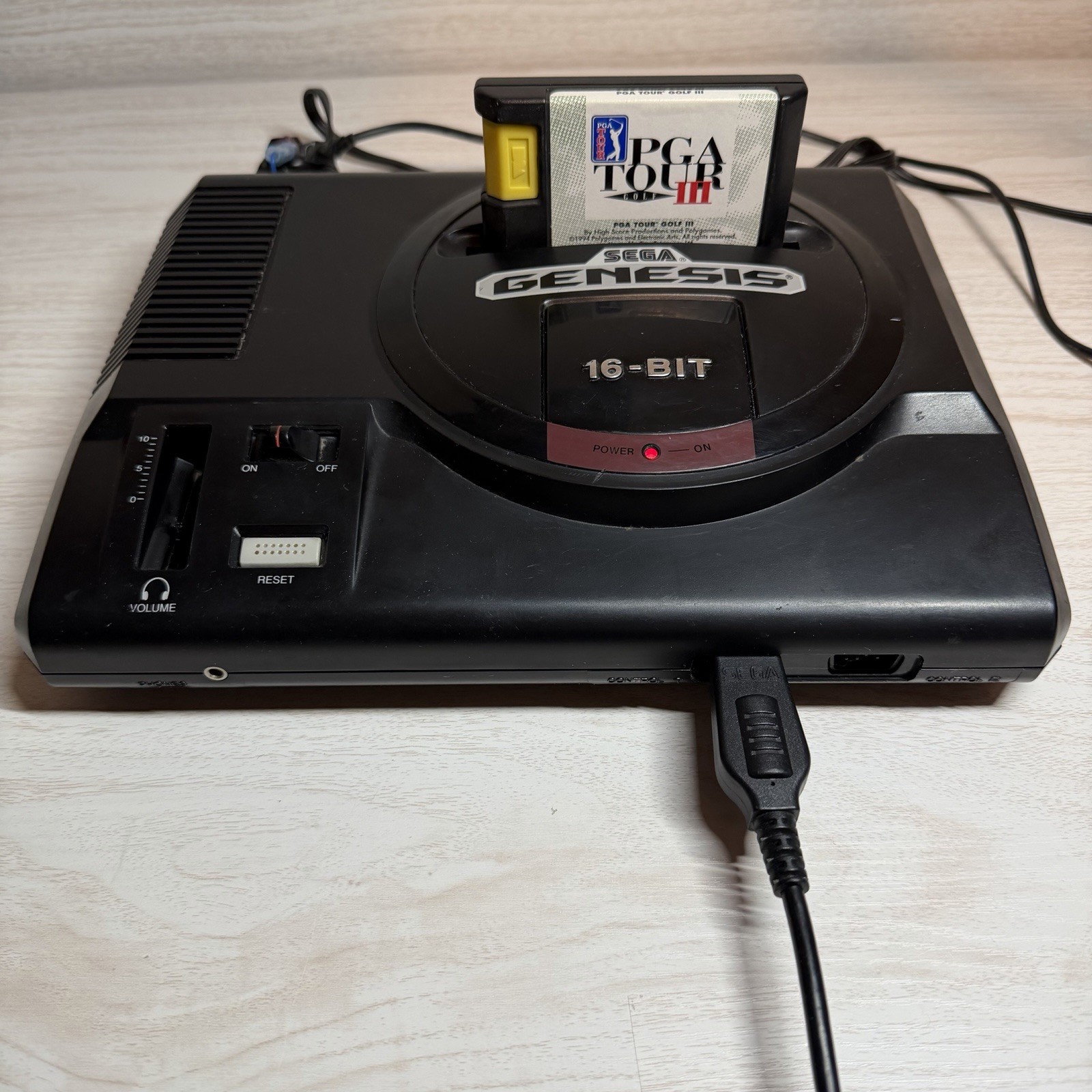 Sega Genesis Console Model 1601 Bundle – 2 Controllers – 9 Games – Tested