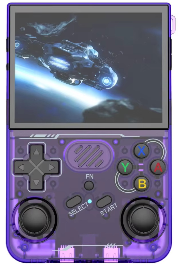 R36XX 64G Handheld Game Console, 3.5″ IPS, Dual-Band WiFi, Linux OS.