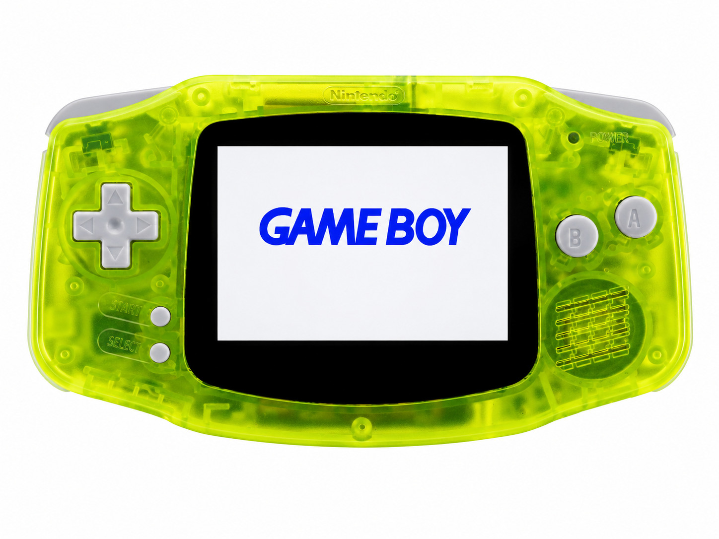 Nintendo GameBoy Advance GBA IPS Backlit Screen Clear Lime Excellent GBA IPS