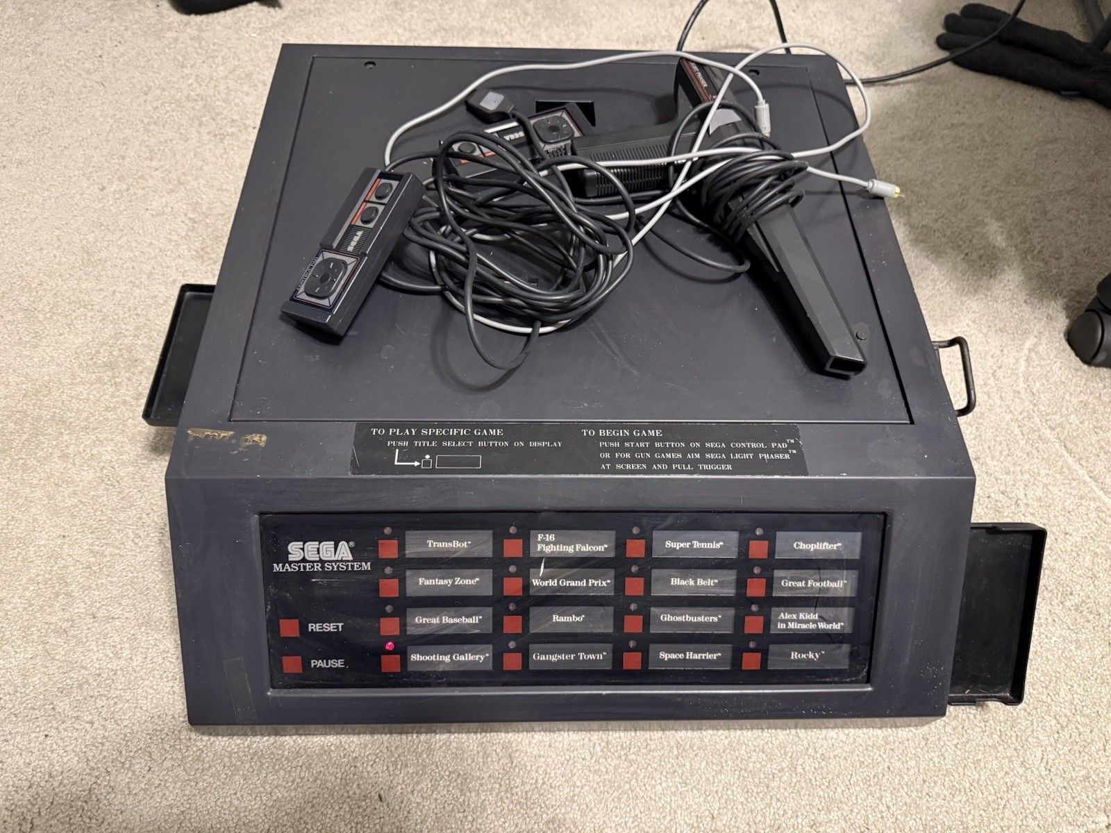 Sega Master System Store Demo Kiosk Model # 3011 (15 Games) Tested Console
