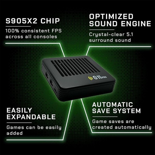 All8Bit G11 Pro 100K Games Dual Controllers Portable Plug & Play Gaming Console