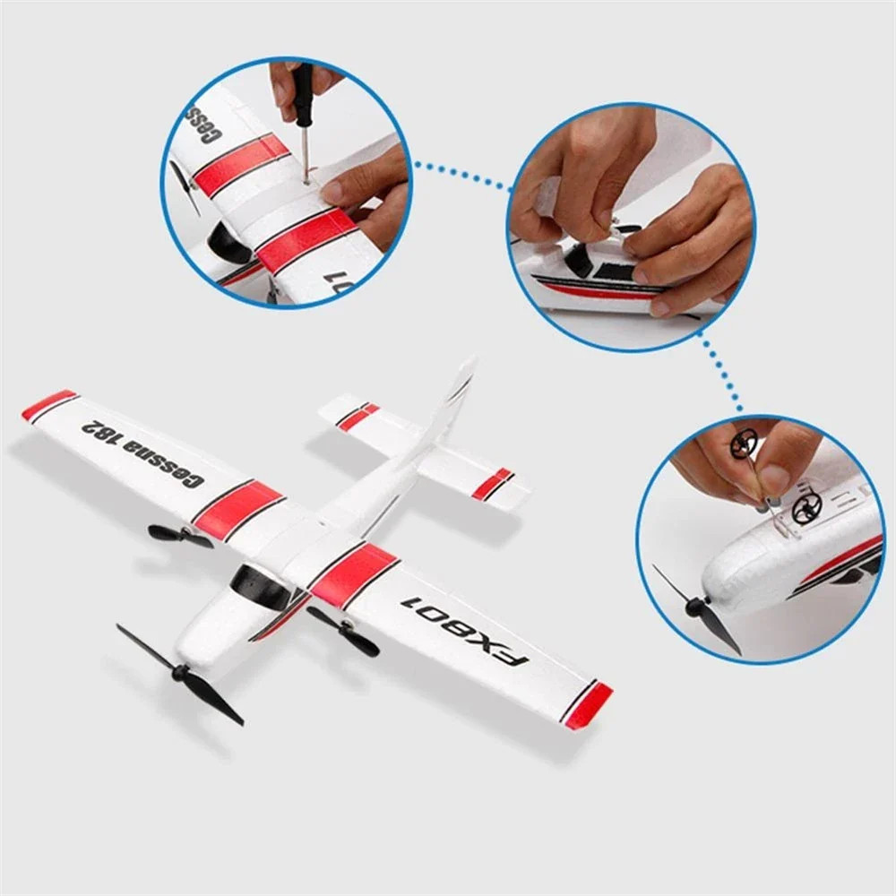 FX801 EPP Foam RTF RC Plane 2.4G Fixed Wing Beginner Friendly Indoor Outdoor Fly