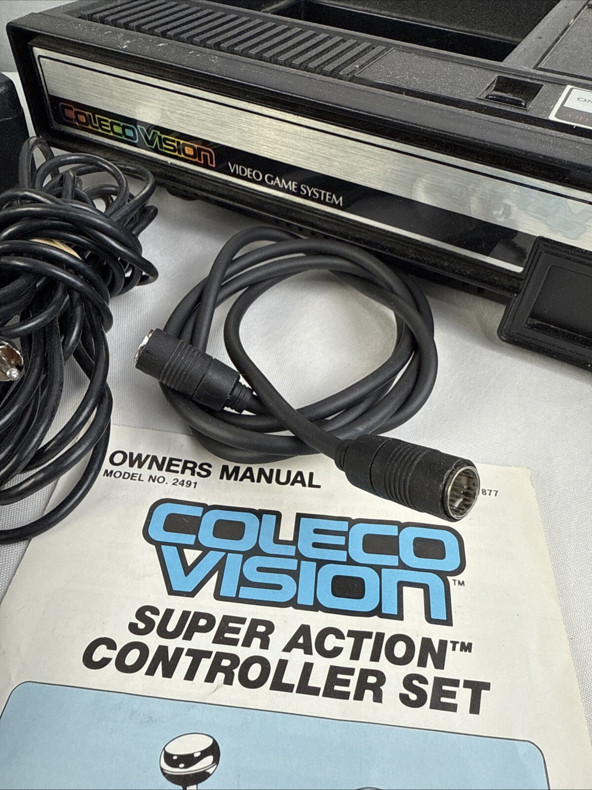 Coleco ColecoVision Console Plus Steering Wheel + Turbo Untested PlusOther Items
