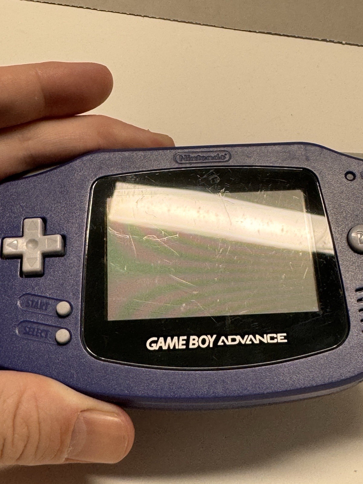 Game Boy Advance Indigo – AGB-001 Nintendo Console – Tested/Working 2 Games