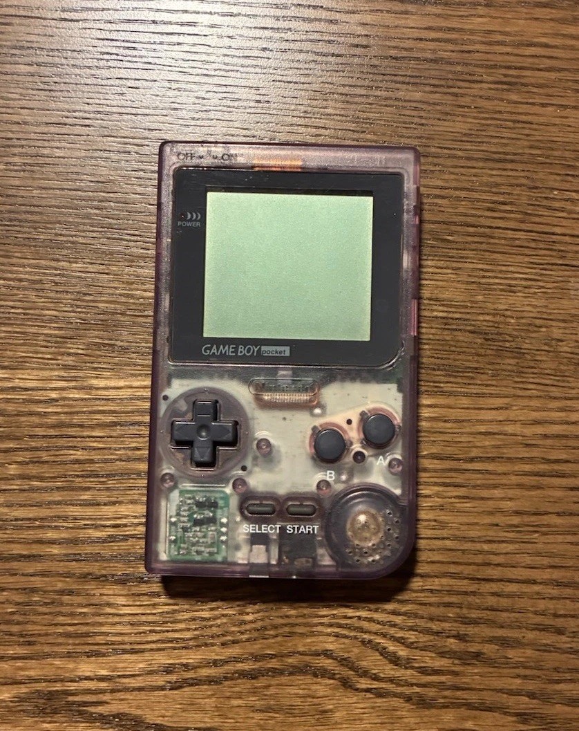 Atomic Purple Game Boy Pocket Console MGB-001, Tested Works, No Battery Cover
