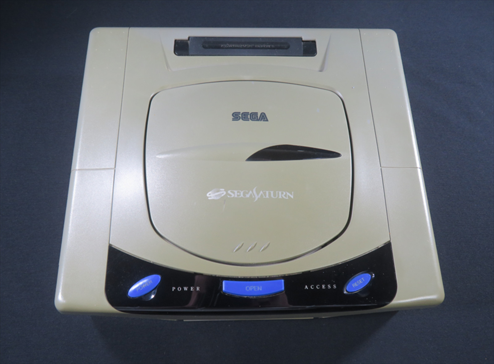 Sega Saturn Gray Console HST 3210 game tested games controller set Japan boxed