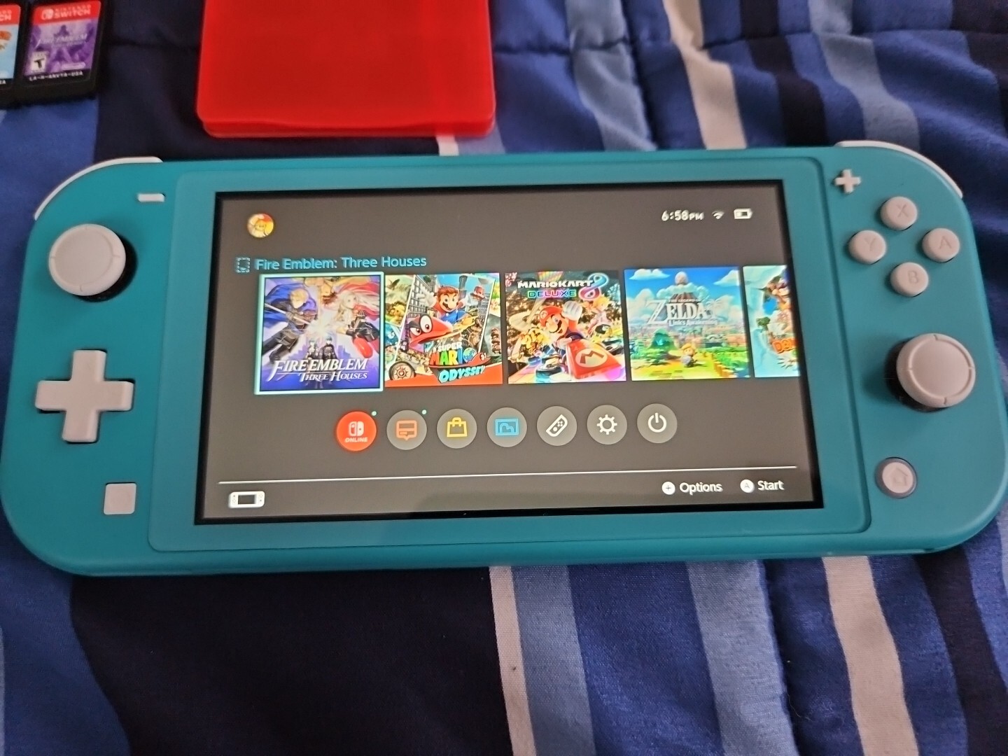Nintendo Switch Lite 32GB Console – Turquoise Bundle Five Games
