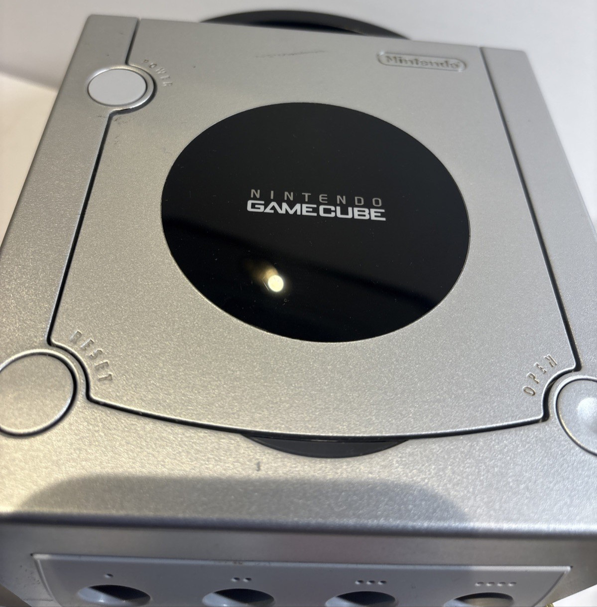 Nintendo GameCube Console – Platinum Silver w Games, Cords, Controller, Manual