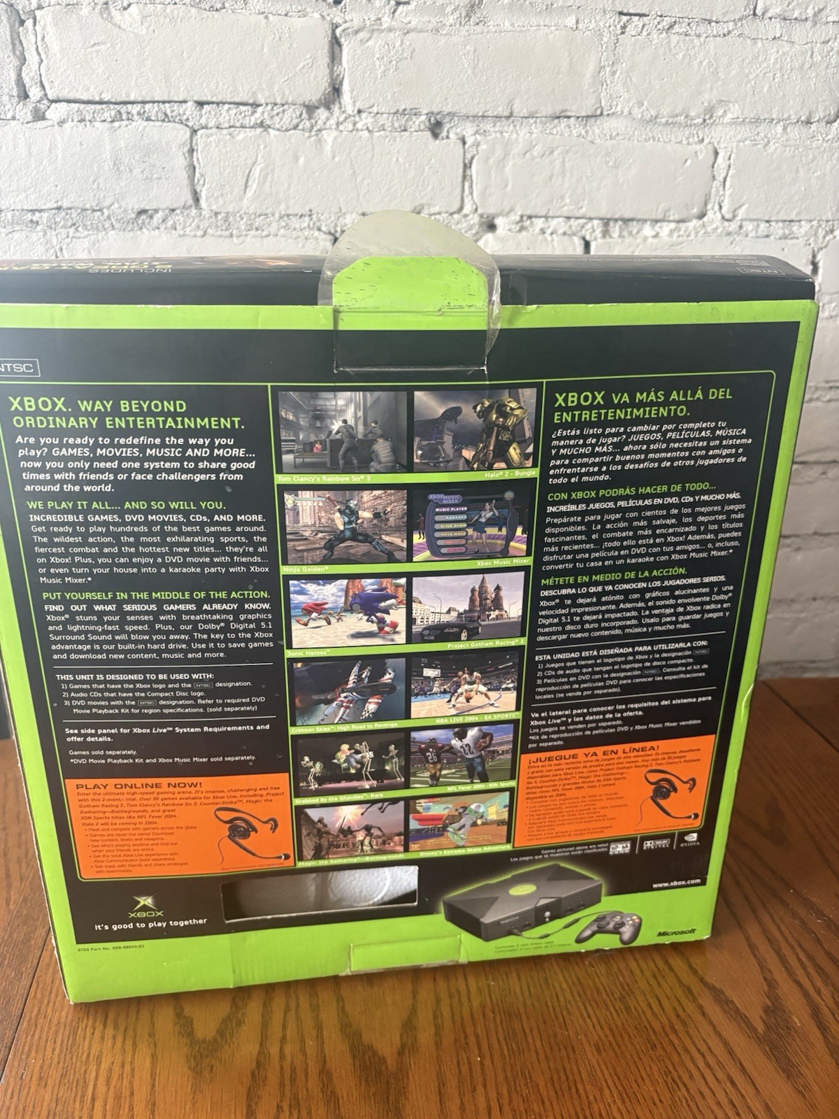 Original Microsoft Xbox Console System In Box With GTA Vice City And Controller