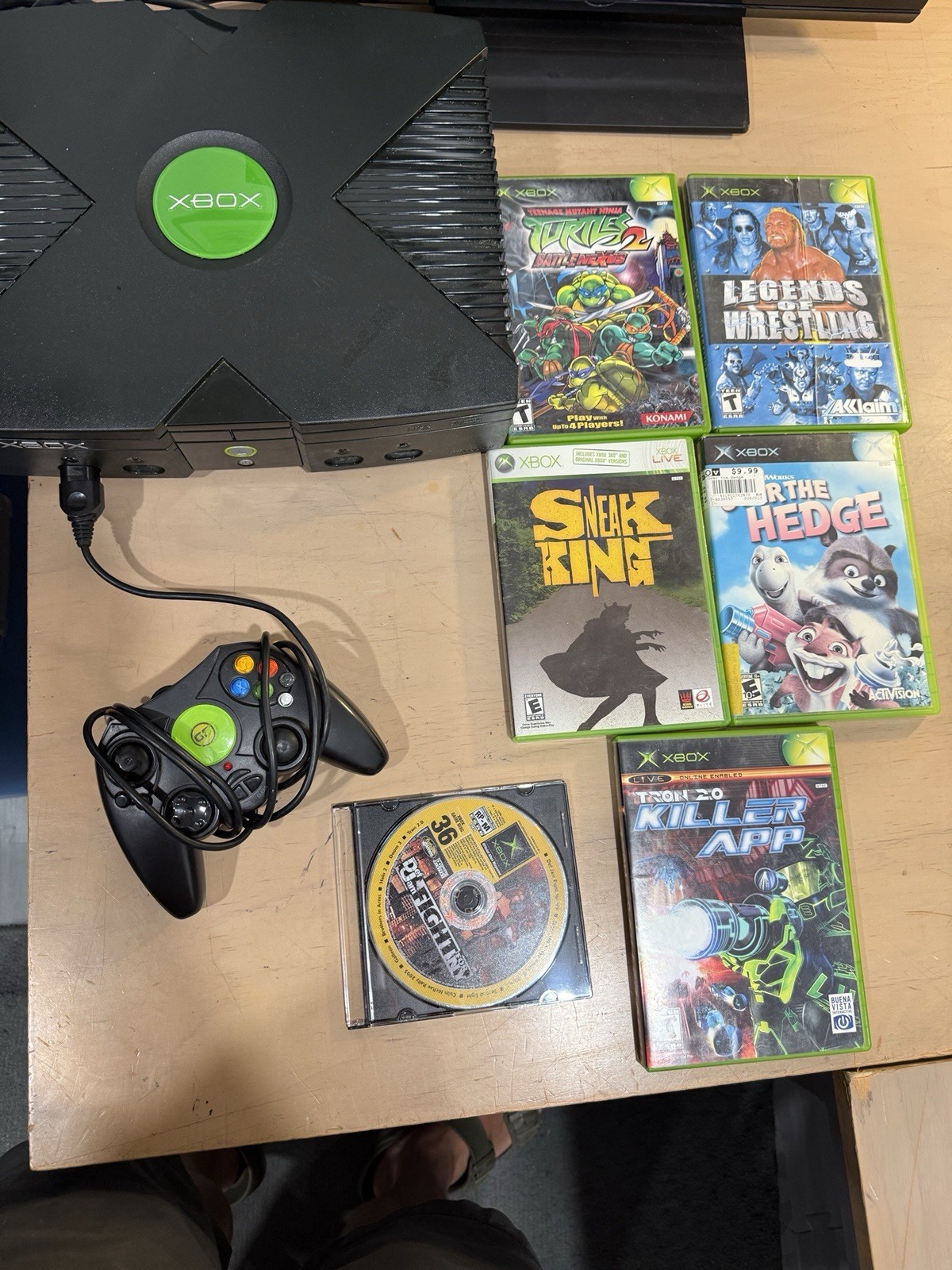 Microsoft Xbox System 5 Game And Demo game Controller Tested