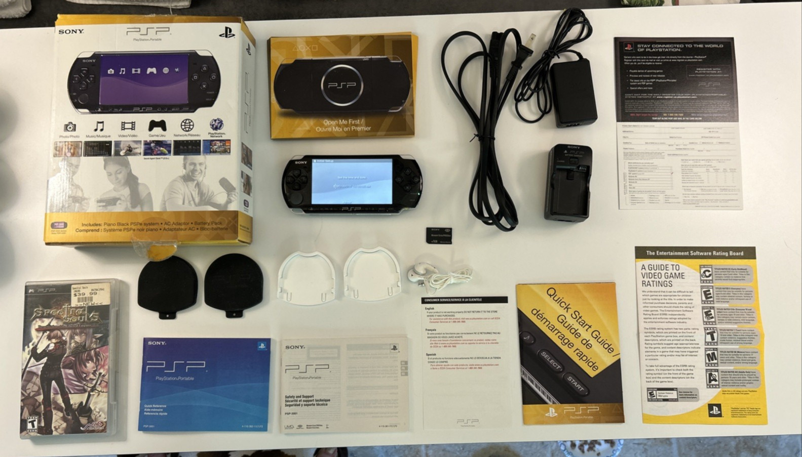 Sony PSP 3000 CIB SERIAL # ON PSP & BOX MATCH ORG BLANK REG CARD ORIGINAL OWNER