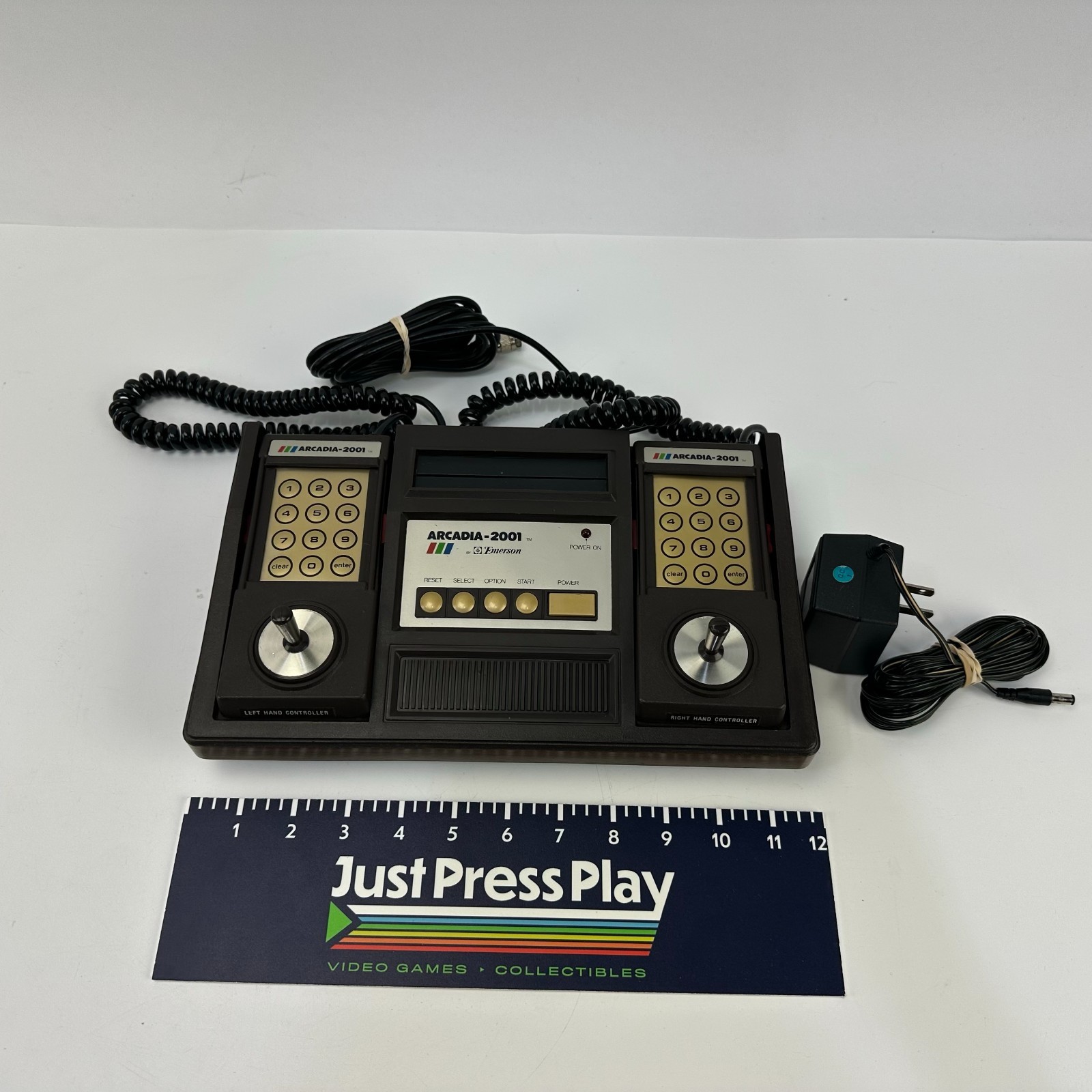 Arcadia 2001 System Console Tested Working w/ 2 Controllers & Cables