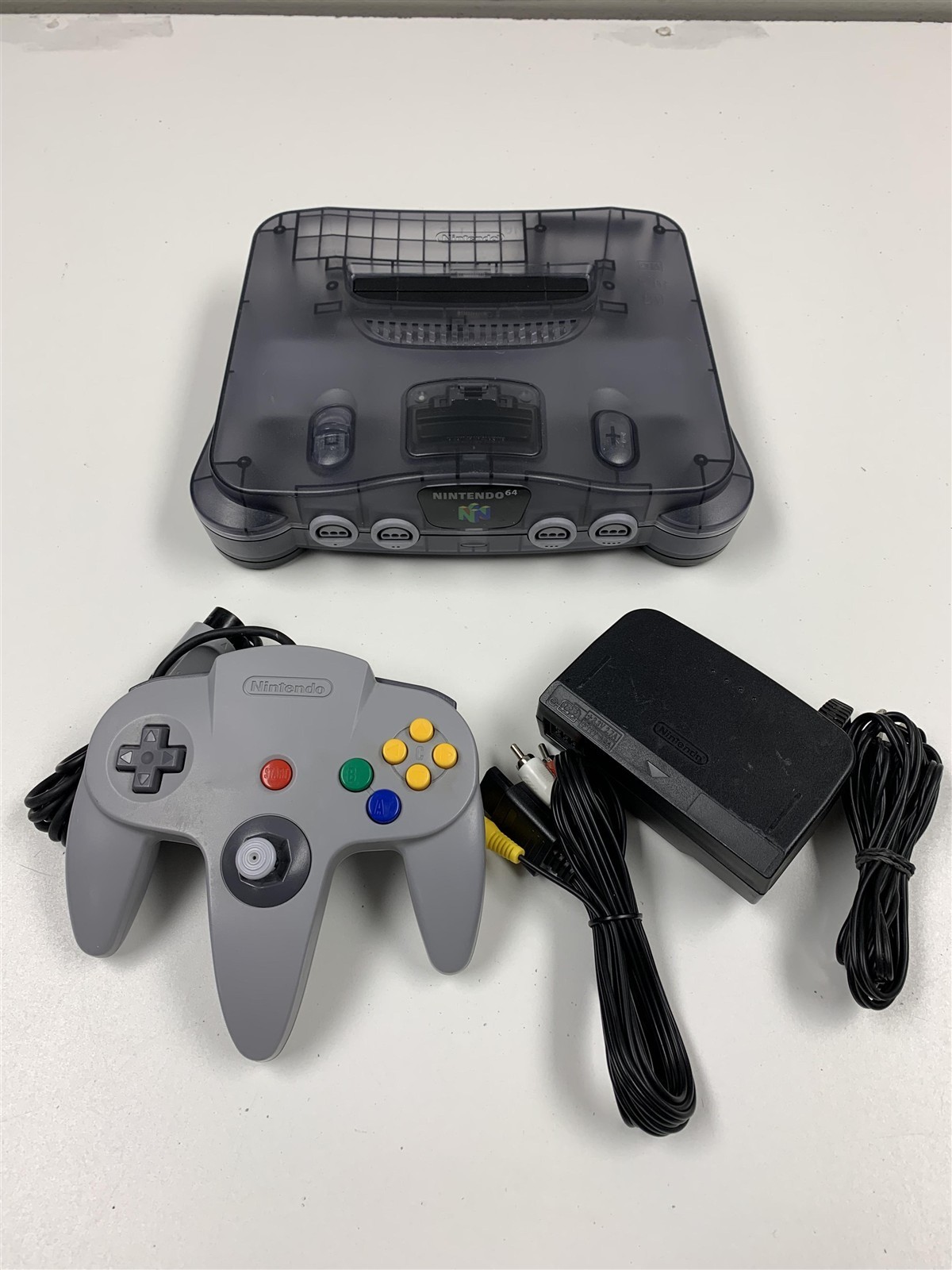 Nintendo 64 N64 Console Bundle Funtastic Smoke Grey