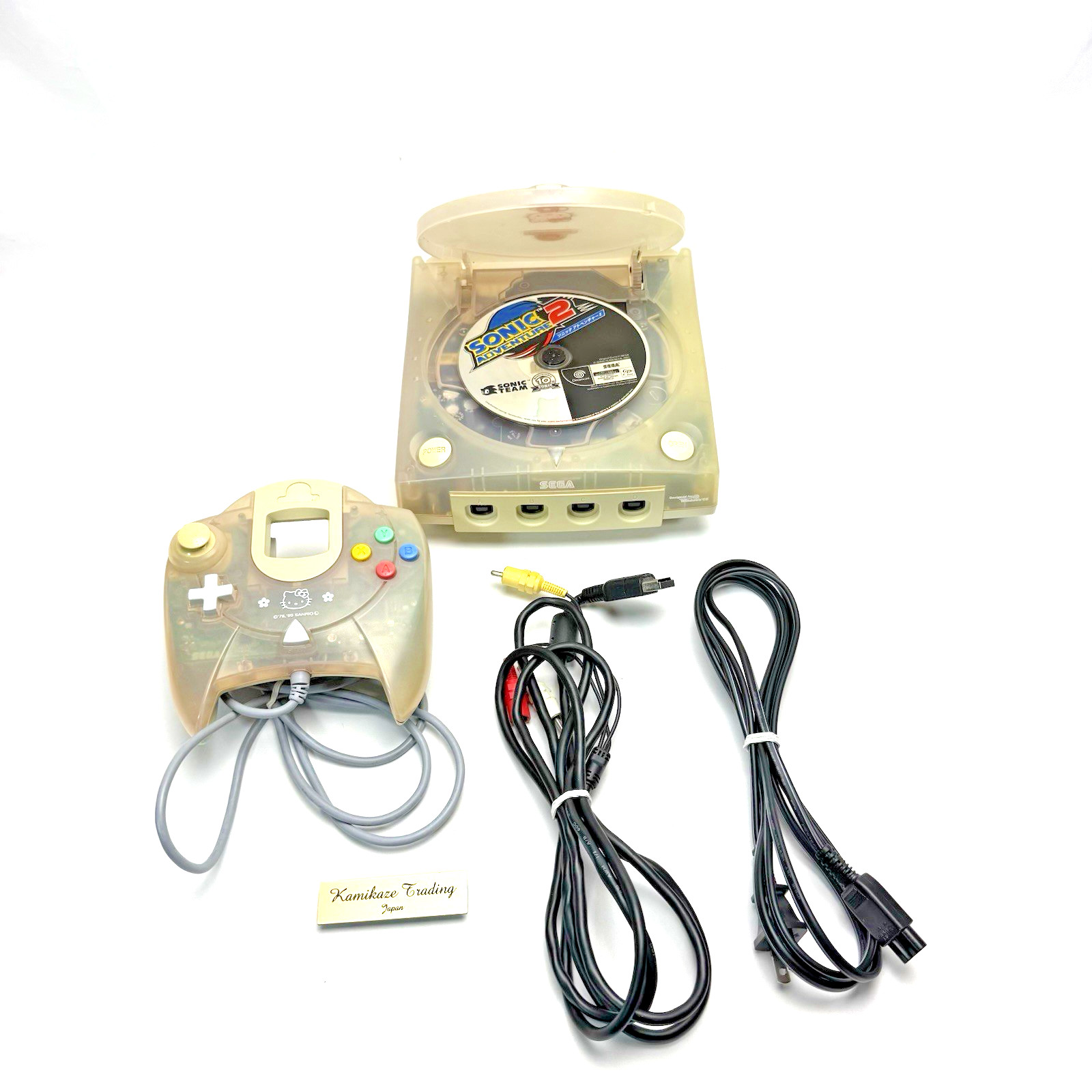 Sega Dreamcast console Hello Kitty Pink set New Battery HKT-3000 NTSC-J Tested