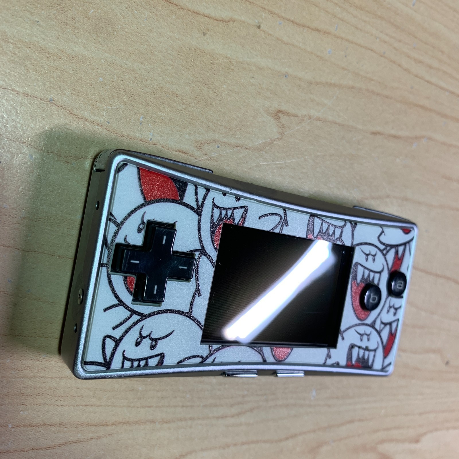 Nintendo Game Boy Micro Silver Console New Battery Faceplate Charger Case Tested