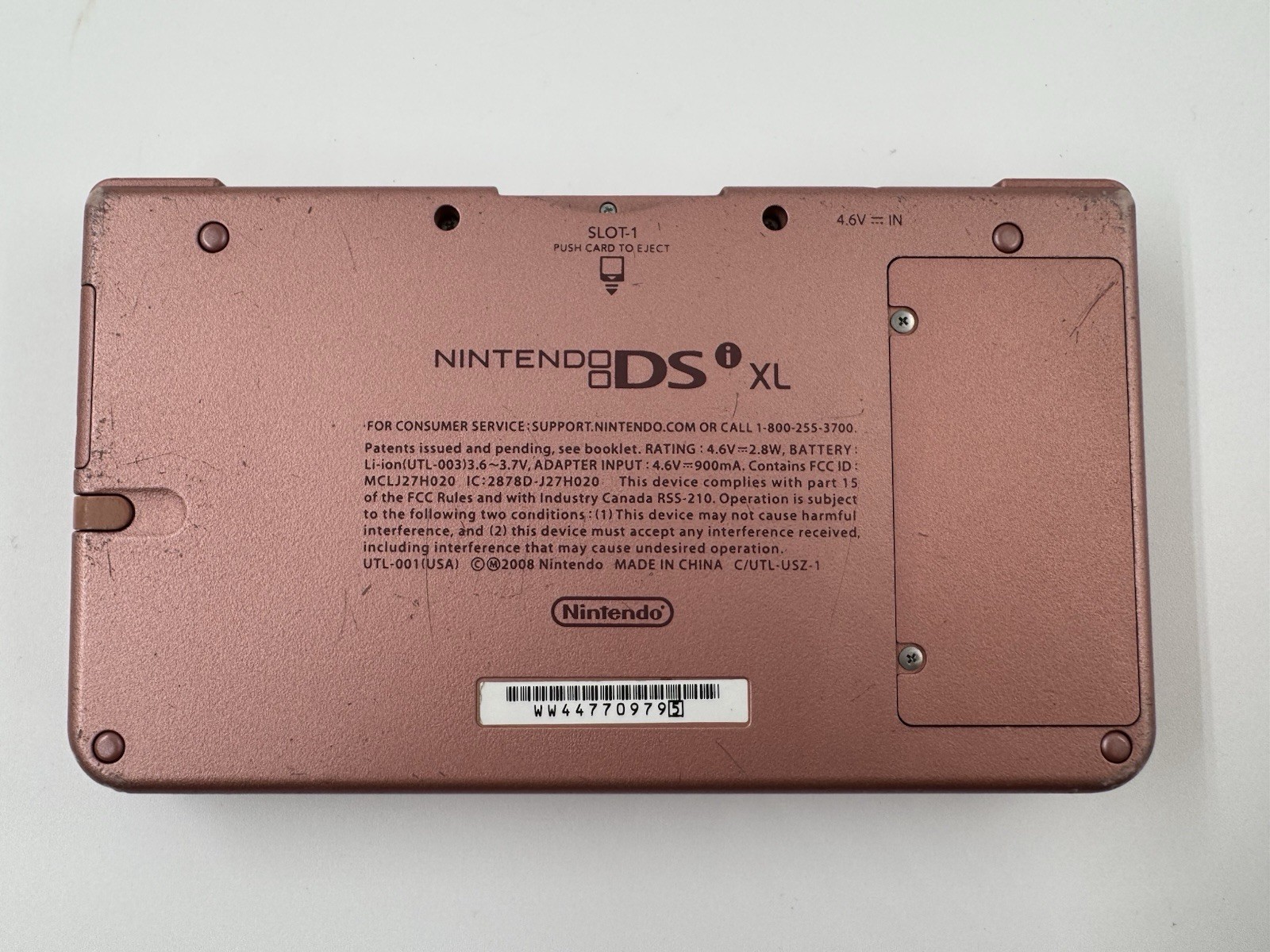 Nintendo DSi XL Metallic Rose Pink Handheld Console Tested