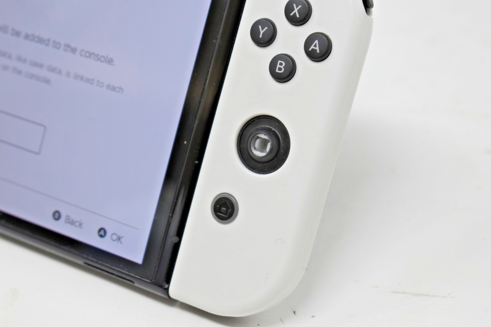 Nintendo Switch OLED Broken Thumb stick Joycon and Screen Marks HEG-001