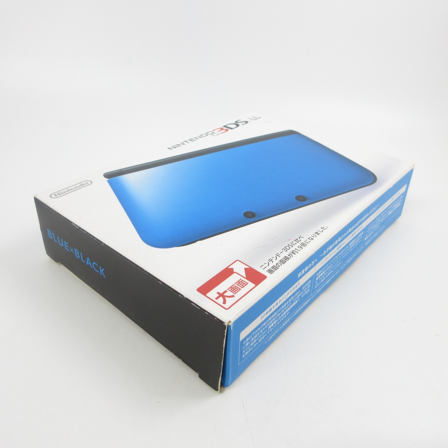【Very Good】Nintendo 3DS LL XL Blue x Black Console Japanese Edition #DEN08/0608