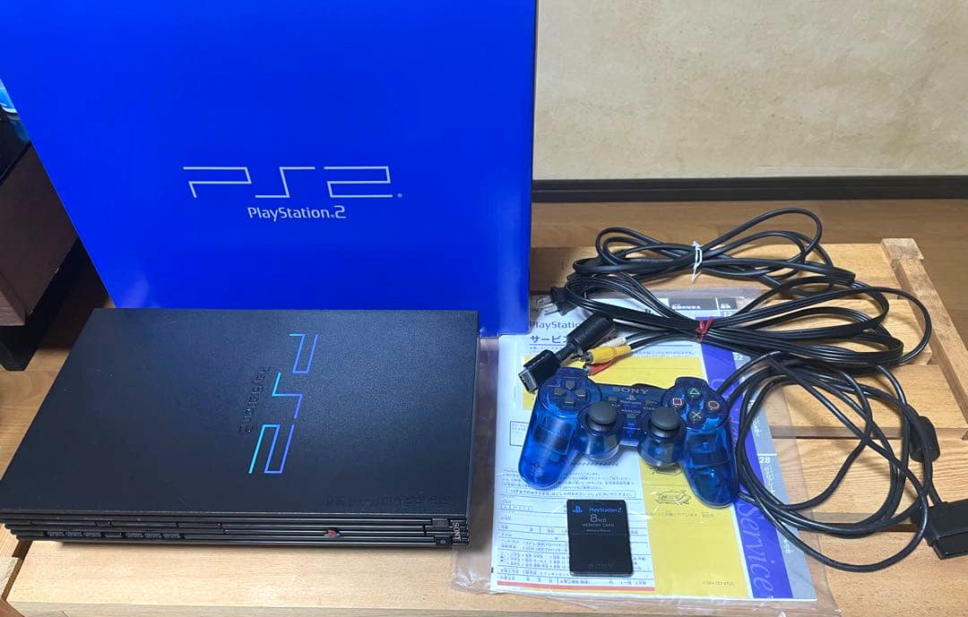 Sony PlayStation2 SCPH-30000 Black Console Tested w/ Box, Non-genuine Controller