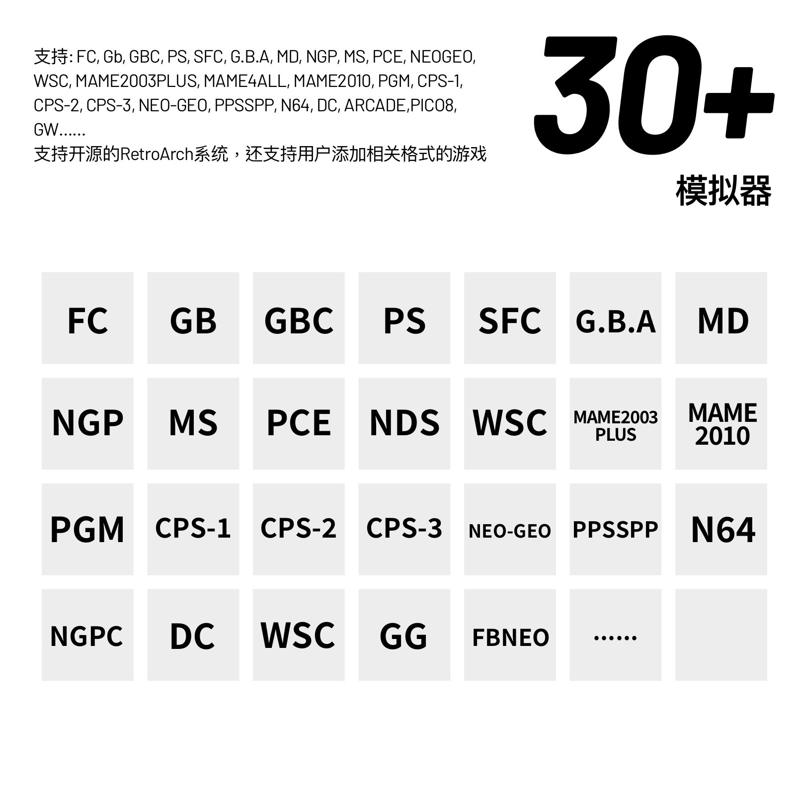 Trimui Smart Pro S TG5050 Open Source Retro Handheld Game Console 4.96″ 720P IPS