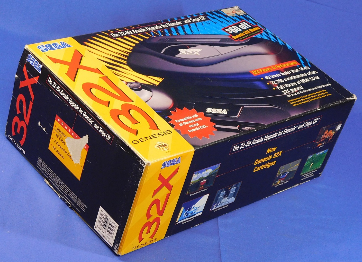 SEGA GENESIS 32X BOXED CONSOLE TESTED WORKING