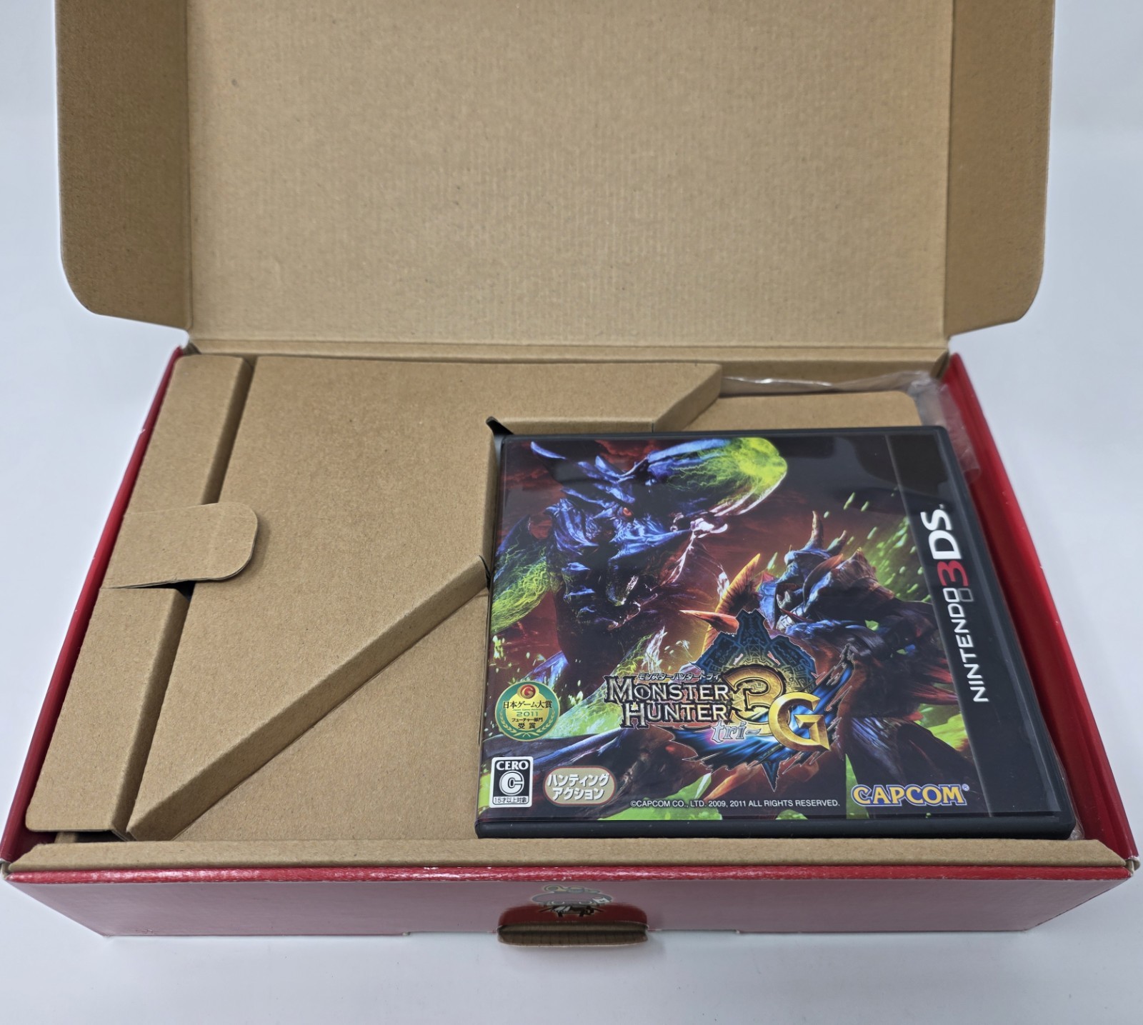 Nintendo 3DS Monster Hunter 3G Hunter Pack Limited Edition Red Console CIB Japan