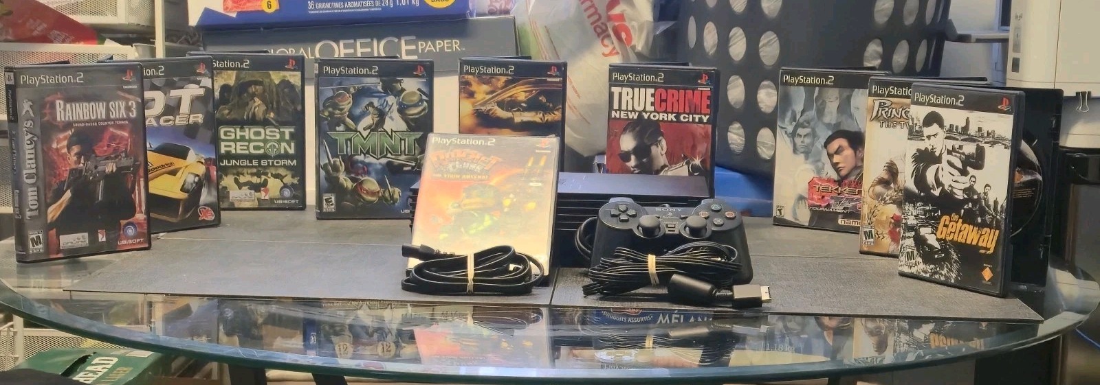 Sony PlayStation 2 Fat Console PS2 Bundle Lot – 10 CIB Games SCPH-35001 Tested!
