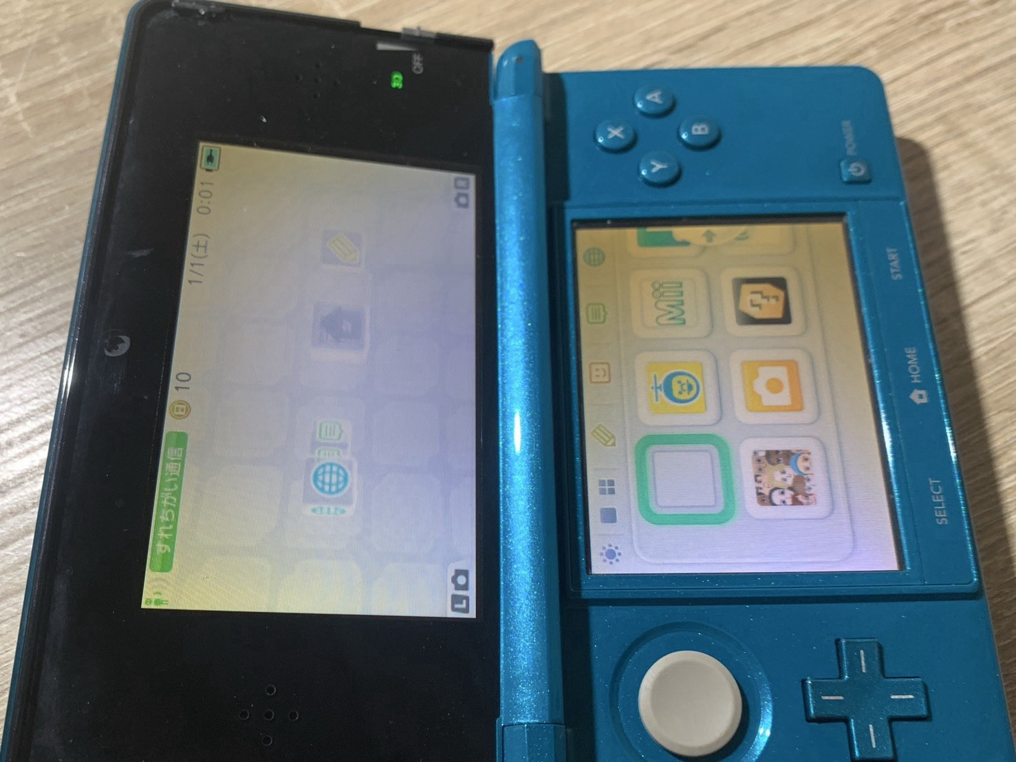 1167 Nintendo 3DS Aqua Blue Good TESTED