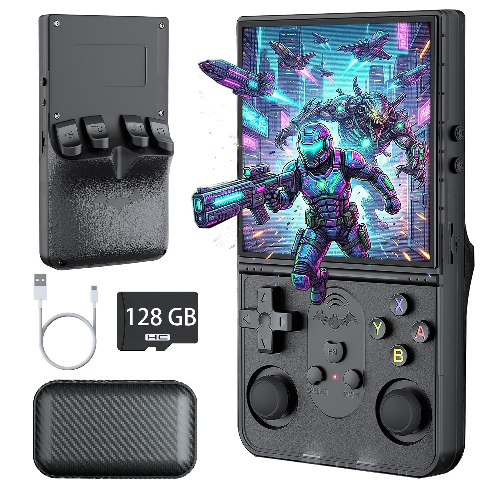 Upgrade S600 Retro Gaming Console, Anti-Slip Patterns Retro Handheld Game Con…