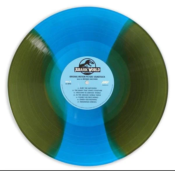 NEW Jurassic World Mondo Vinyl Webstore Exclusive Green Blue Movie Soundtrack