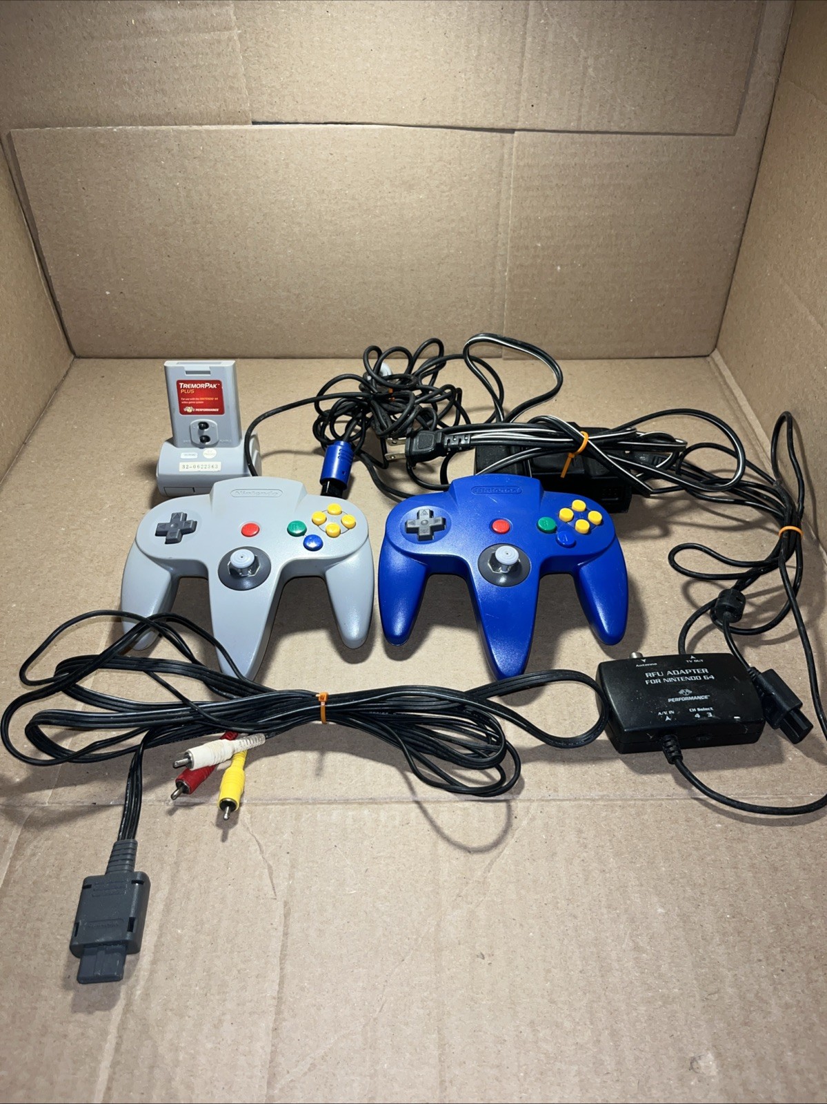 Nintendo 64 Accessories Bundle – 2 OEM Controllers And More console not included