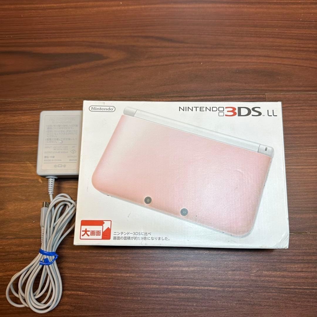 Nintendo 3DSLL Console, Pink x White, 5202 From Japan